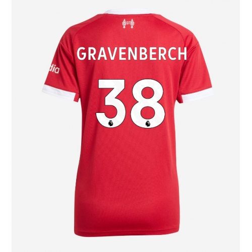 Billige Fotballdrakt Liverpool Ryan Gravenberch #38 Replika Hjemmedrakt Dame 2025-26 Kortermet Billige Fotballdrakt Liverpool Ryan Gravenberch #38 Replika Hjemmedrakt Dame 2025-26 Kortermet
